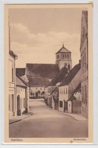 48822 Ak Schildau Kirchstrasse 1919