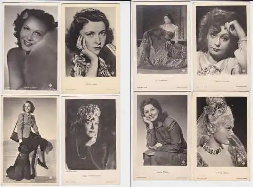 40081/8 Ak von UFA Film Stars Schauspielern um 1940