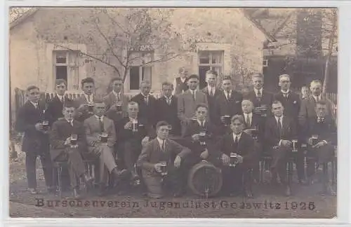 92412 Foto AK Burschenverein Jugendlust Gosswitz 1925