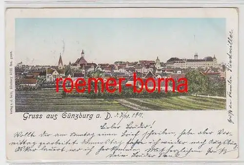 75357 Ak Gruss aus Günzburg a.D. 1901