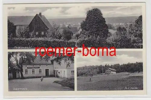 77670 Mehrbild Ak Gruß aus Ohorn i.Sa. Gaststätte zur Silberweide um 1940