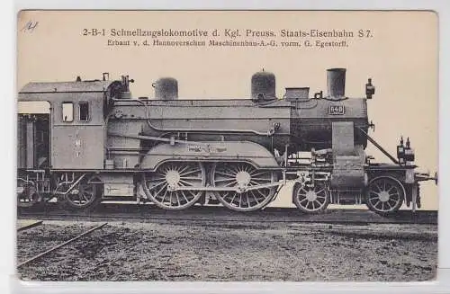 77424 Ak Lokomotive Preussische Staatsbahn Hanomag Hannover Linden