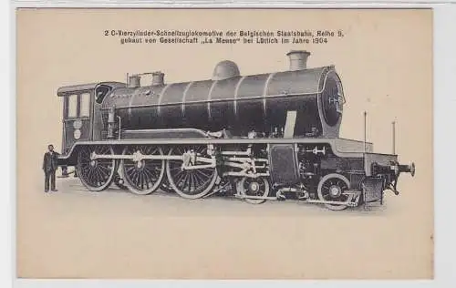 92544 Ak Schnellzugslokomotive Belgische Staatsbahn Reihe 9 um 1920