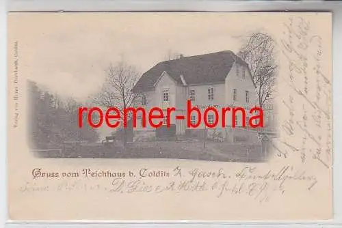 76199 Ak Gruss vom Teichhaus bei Colditz um 1900