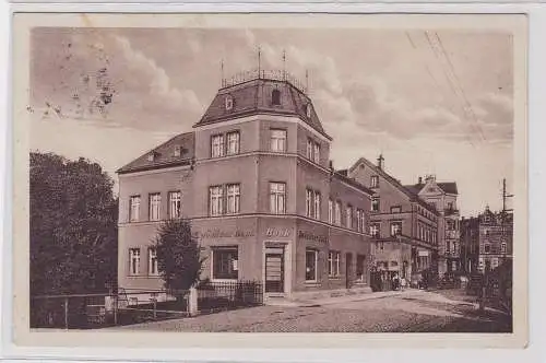 77415 Ak Zwönitzer Bank Zweigstelle der Stollberger Stadtbank 1928