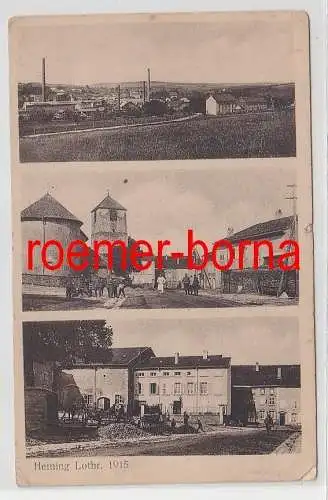 74745 Mehrbild Ak Heming Lothringen 1915