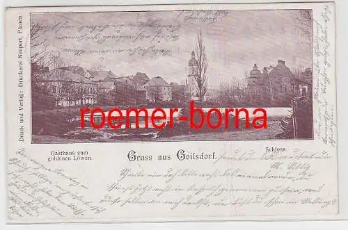75619 Ak Gruß aus Geilsdorf Gasthaus zum goldnen Löwen 1904
