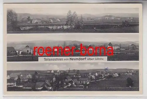 75259 Mehrbild Ak Teilansichten von Neundorf über Löbau um 1940