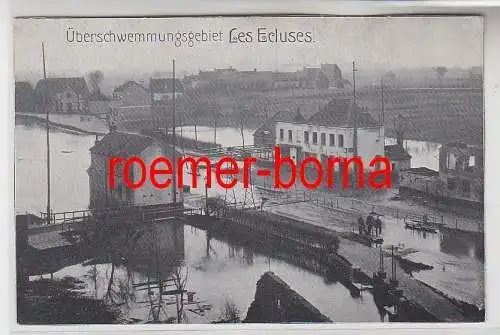 75497 Ak Überschwemmungsgebiet Les Ecluses 1916
