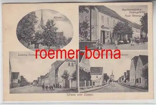 75345 Mehrbild Ak Gruss aus Luppa Restauration und Postagentur usw. um 1920