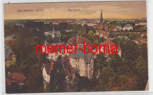 75761 Ak Zehlendorf-Mitte Panorama um 1920