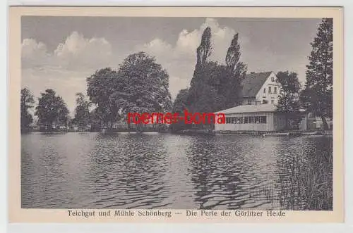 73777 Ak Teichgut und Mühle Schönberg die Perle der Görlitzer Heide um 1920