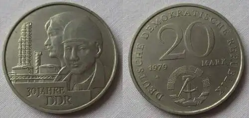 DDR Gedenk Münze 20 Mark 30.Jahrestag der DDR 1979 (133118)