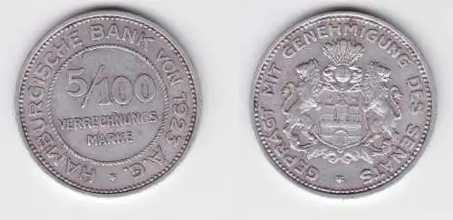 5/100 Verrechnungsmarke 1923 Hamburgische Bank AG (154918)