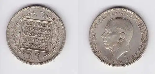 5 Kronen Silber Münze Schweden 100.Jahrestag der Verfassungsreform 1966 (155560)
