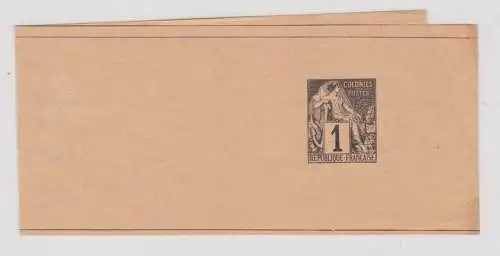 63444 seltene Ganzsachen Streifband Colonies Postes Francaise um 1900