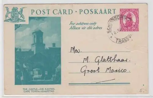 69479 seltene Bild Ganzsachen Postkarte Südafrika 1947