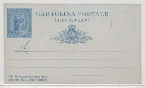 38252 seltene Ganzsachen Antwort Postkarte San Marino vor 1900