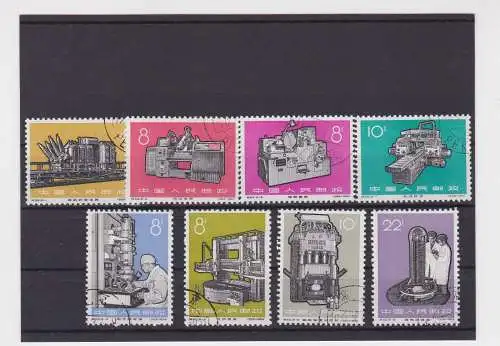 VR China 1966 Briefmarken Michel 927-934 Industrieerzeugnisse gestempelt(150241)
