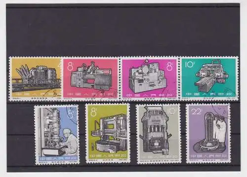 VR China 1966 Briefmarken Michel 927-934 Industrieerzeugnisse gestempelt(156567)