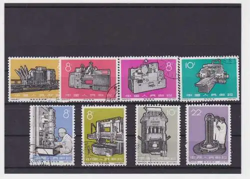 VR China 1966 Briefmarken Michel 927-934 Industrieerzeugnisse gestempelt(156812)