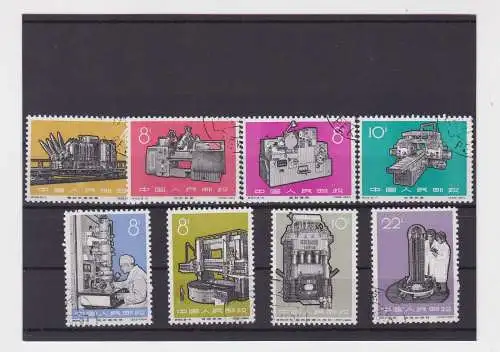 VR China 1966 Briefmarken Michel 927-934 Industrieerzeugnisse gestempelt(157030)