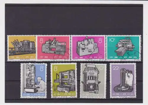 VR China 1966 Briefmarken Michel 927-934 Industrieerzeugnisse gestempelt(159515)