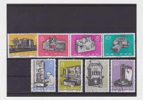 VR China 1966 Briefmarken Michel 927-934 Industrieerzeugnisse gestempelt(156019)