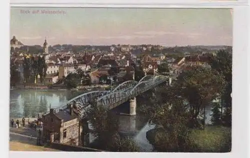 908301 Ak Blick auf Weissenfels - Brücke über Saale 1936