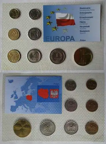 KMS Kursmünzensatz Polen + 2 Zloty Papst Johannes Paul II. 2003 (106297)