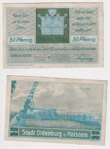 50 Pfennig Banknoten Notgeld Stadt Oldenburg in Holstein 15.12.1920 (164894)