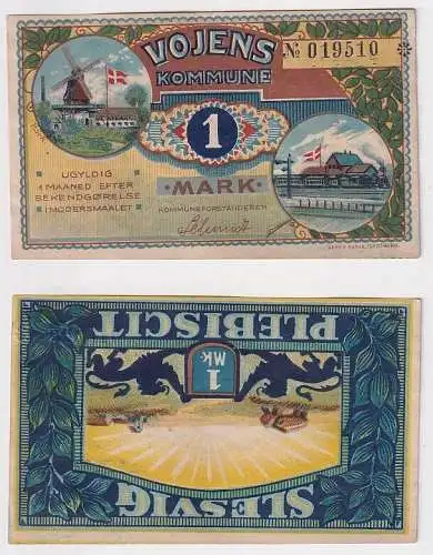 1 Mark Banknote Notgeld Kommune Voyens Woyens o.D. (1920) (166889)