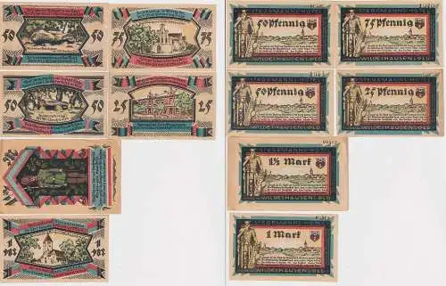 6 Banknoten Notgeld Wildeshausen Stegemanns Hotel o.D. (1921) (167162)