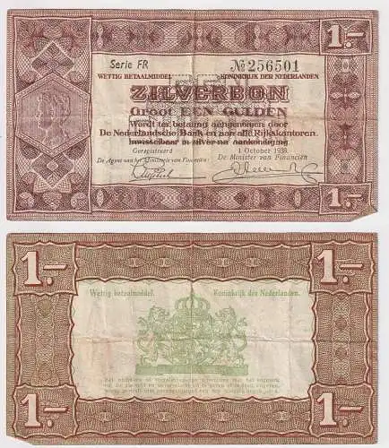1 Gulden Banknote Niederlande 1. Oktober 1938 Serie FR P 61 (166951)