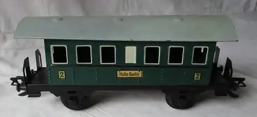 Zeuke Bahnen Spur 0 Personenwagen Halle-Berlin 2. Klasse (104194)