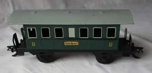 Zeuke Bahnen Spur 0 Personenwagen Halle-Berlin 2. Klasse (107272)