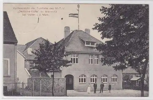67414 AK "Deutsche Eiche" zu Marwitz bei Velten - Turnhalle des M.-T.-V. 1912