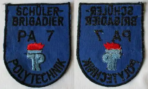 DDR Aufnäher Stoffabzeichen Schülerbrigadier PA 7 Polytechnik (108795)