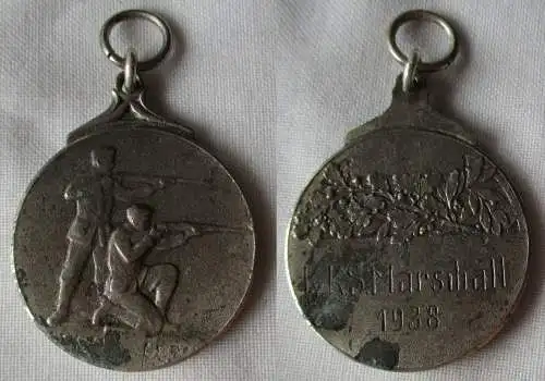 Schützen Medaille Kleinkaliberschießen (KKS) Marschall 1938 (110576)