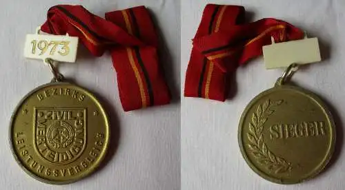 DDR Medaille Zivilverteidigung Bezirksleitungsvergleich Sieger 1973 (128261)