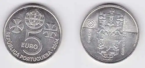 5 Euro Silbermünze 2004 Portugal Unesco Convento de Cristo (155611)