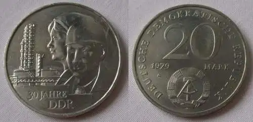 DDR Gedenk Münze 20 Mark 30.Jahrestag der DDR 1979 (154989)