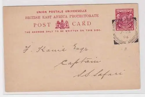 907236 Ganzsachen Postkarte Imperial British East Africa Company Lamu 1896