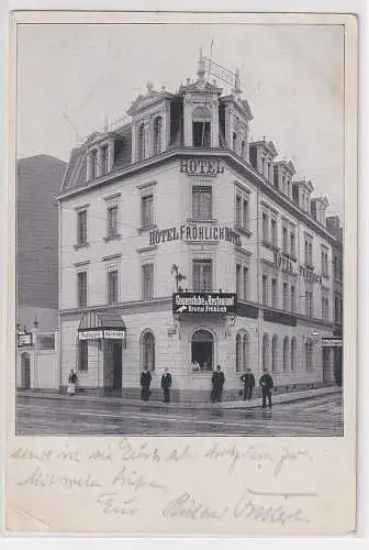 907100 Ak Leipzig Hotel Gosenstube & Restaurant Fröhlich 1913