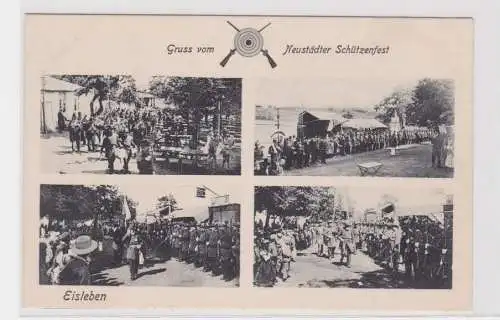 907392 Ak Gruß vom Neustädter Schützenfest Eisleben um 1910