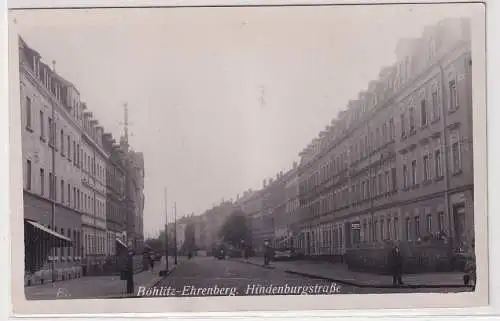 91894 Foto Ak Böhlitz Ehrenberg Hindenburgstraße um 1930