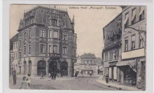 907803 Ak Eisleben Oetkens Hotel "Monopol" 1911