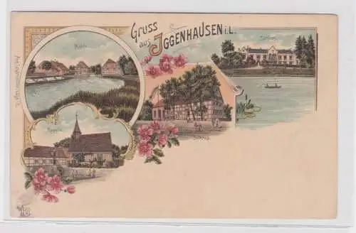 907102 Ak Lithographie Gruß aus Iggenhausen i.L. Sikrug usw. um 1900