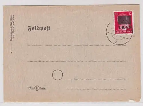 96295 Feldpost Postkarte Lokalausgabe Netzschkau 1945 Mi 8