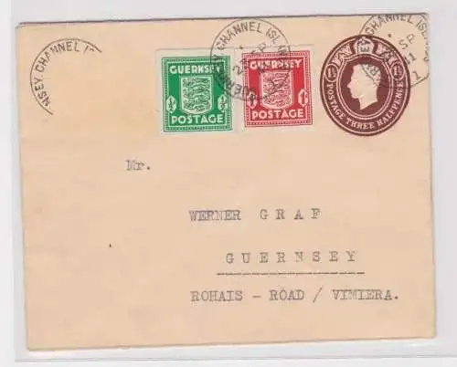 907110 Ganzsachen Brief Guernsey Kanalinsel 1941